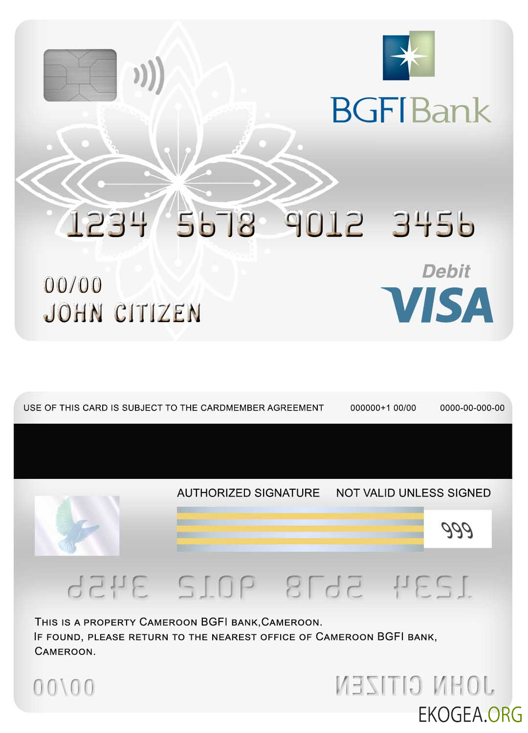 Carte de débit visa banque BGFI Cameroun